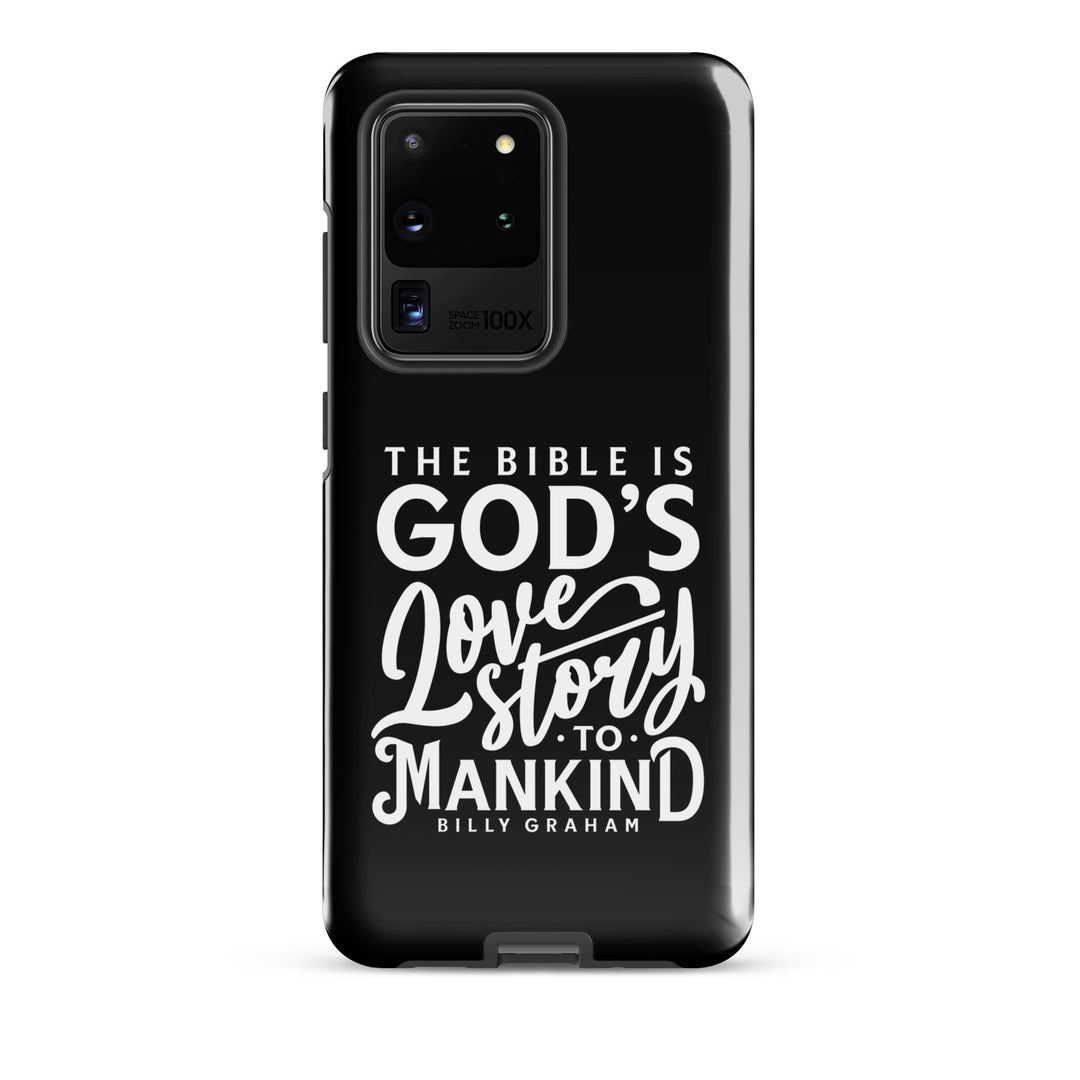 Christian Phone Case God's Love Story Black for Samsung® Samsung® Phone Cases Glossy Samsung Galaxy S20 Ultra 