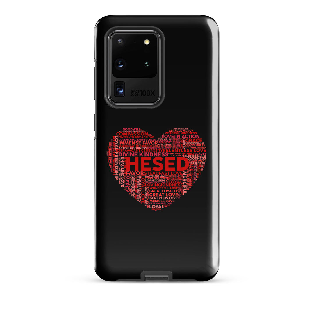 Christian Phone Case Hesed Heart Black for Samsung® Samsung® Phone Cases Glossy Samsung Galaxy S20 Ultra 