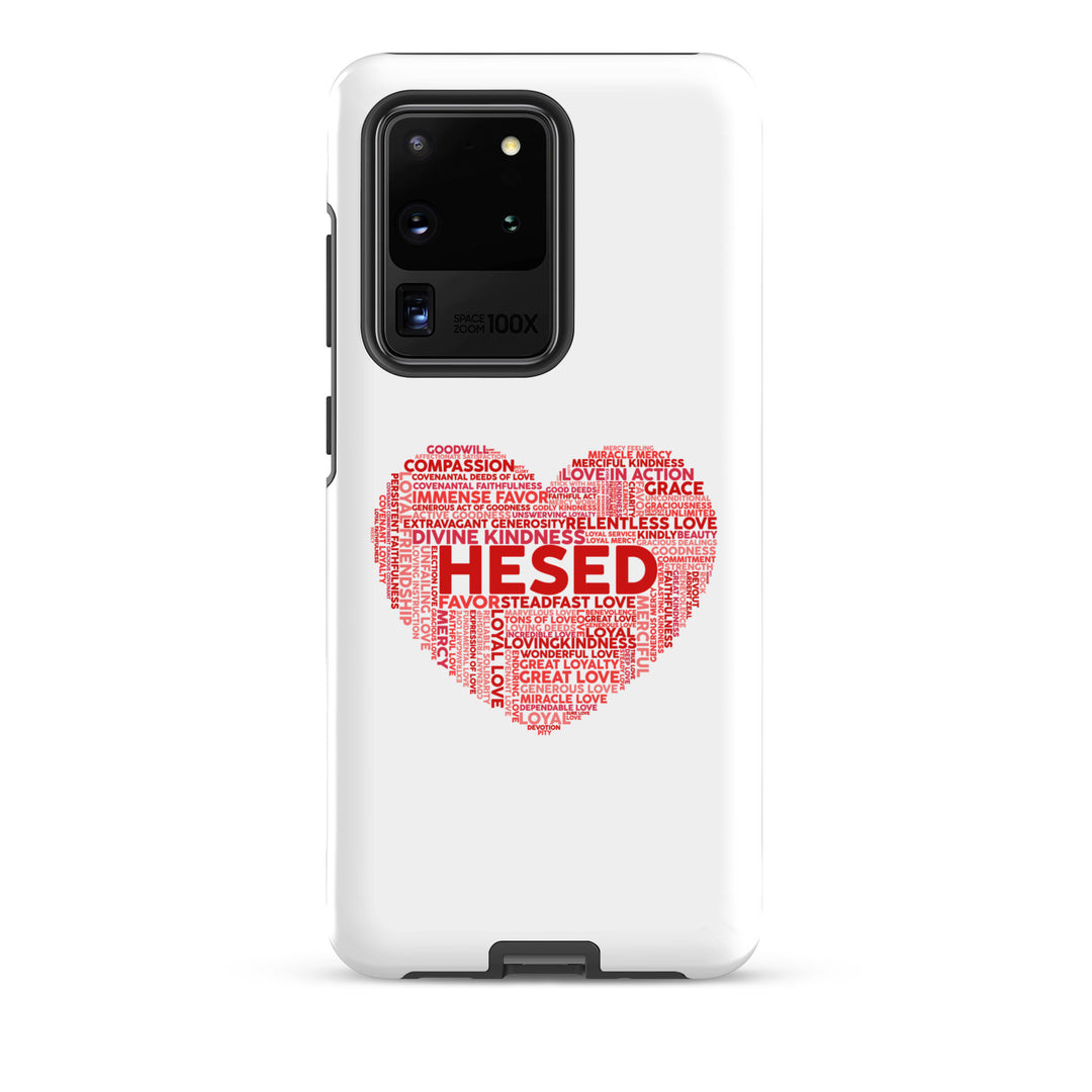 Christian Phone Case Hesed Heart White for Samsung® Samsung® Phone Cases Glossy Samsung Galaxy S20 Ultra 