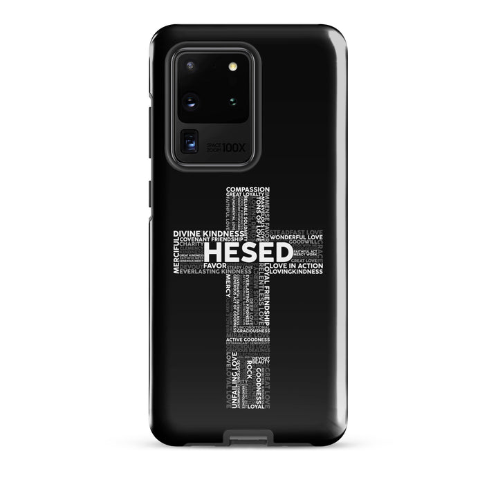 Christian Phone Case Hesed Cross Black for Samsung® Samsung® Phone Cases Glossy Samsung Galaxy S20 Ultra 