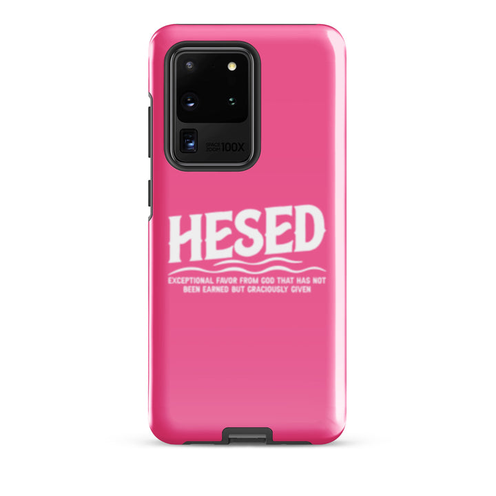 Christian Phone Case Hesed Exceptional Favor Pink for Samsung® Samsung® Phone Cases Glossy Samsung Galaxy S20 Ultra 