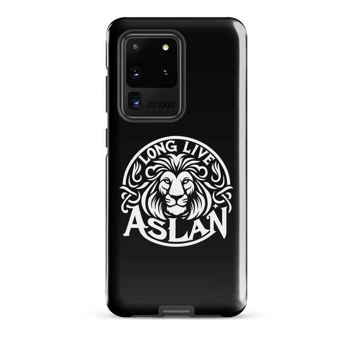 Christian Phone Case Long Live Aslan Black for Samsung® Samsung® Phone Cases Glossy Samsung Galaxy S20 Ultra 