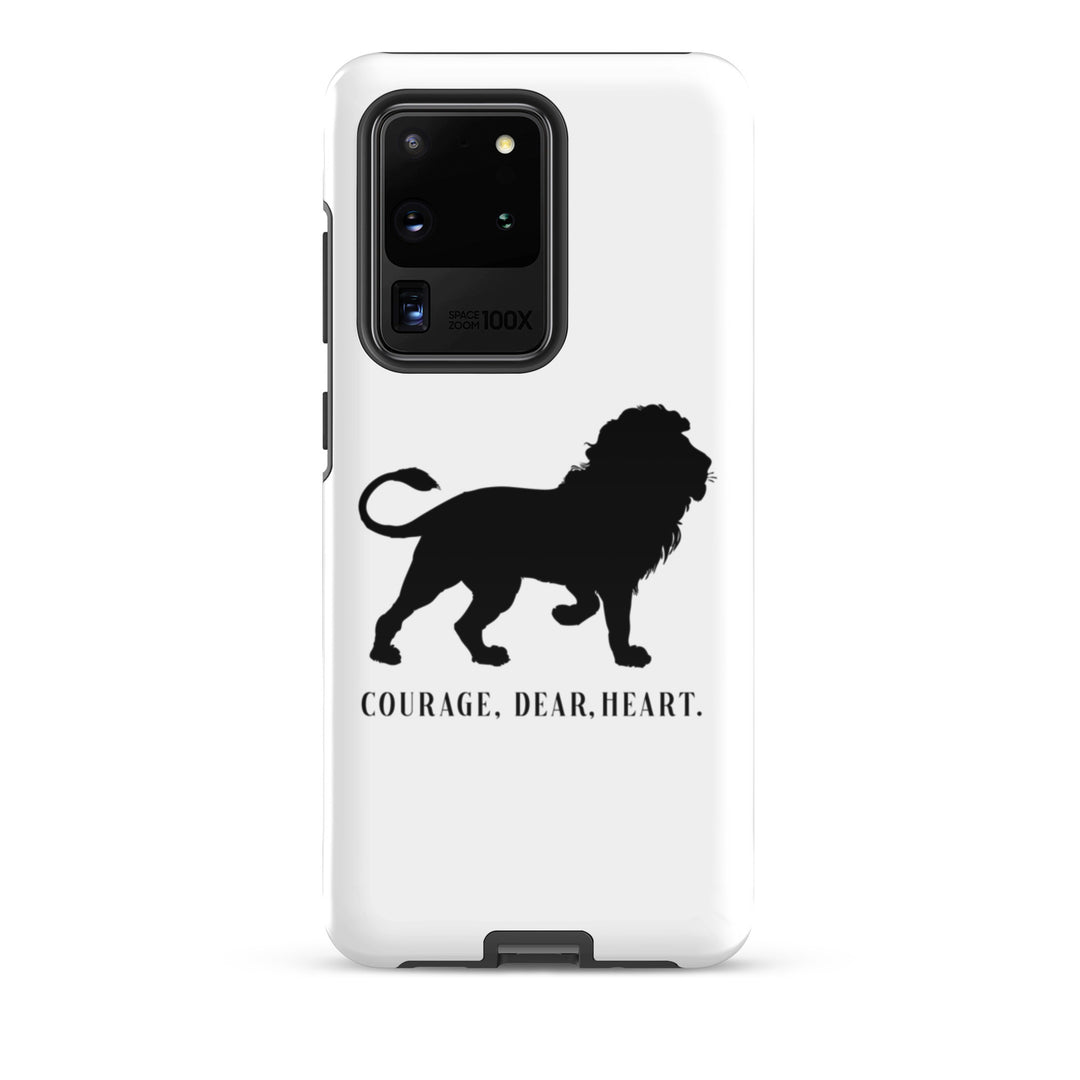 Christian Phone Case Courage Dear Heart White for Samsung® Samsung® Phone Cases Glossy Samsung Galaxy S20 Ultra 