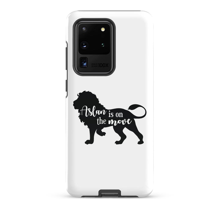 Christian Phone Case Aslan Is On The Move White for Samsung® Samsung® Phone Cases Glossy Samsung Galaxy S20 Ultra 