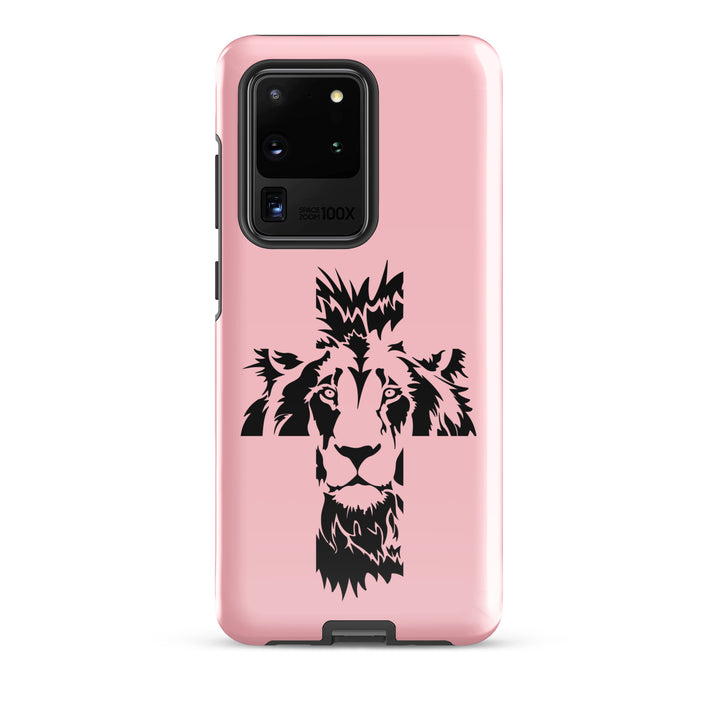 Christian Phone Case Aslan Cross Pink for Samsung® Samsung® Phone Cases Glossy Samsung Galaxy S20 Ultra 