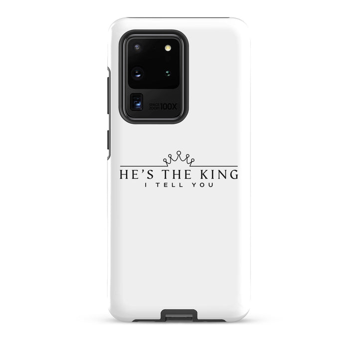 Christian Phone Case He's The King White for Samsung® Samsung® Phone Cases Glossy Samsung Galaxy S20 Ultra 