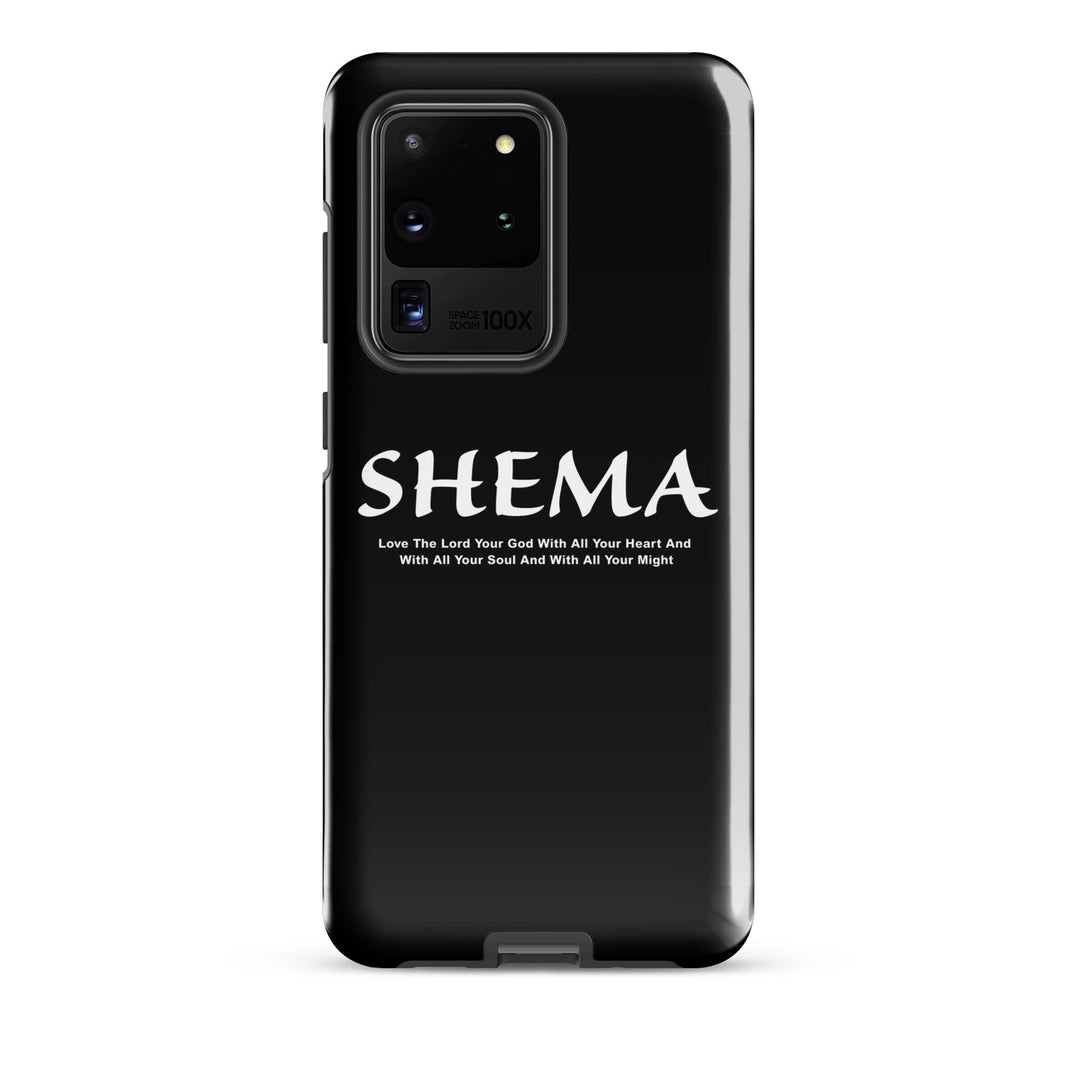 Christian Phone Case Shema Love The Lord Black for Samsung® Samsung® Phone Cases Glossy Samsung Galaxy S20 Ultra 