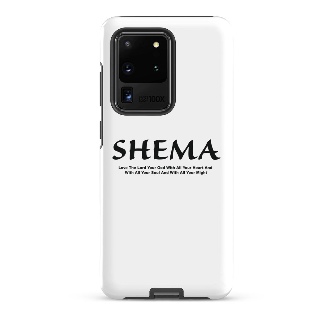 Christian Phone Case Shema Love The Lord White for Samsung® Samsung® Phone Cases Glossy Samsung Galaxy S20 Ultra 