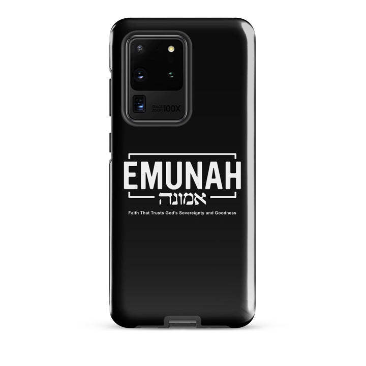 Christian Phone Case Emunah Faith That Trusts for Samsung® Samsung® Phone Cases Glossy Samsung Galaxy S20 Ultra 