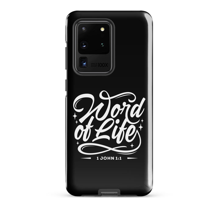 Christian Phone Case Word of Life Black for Samsung® Samsung® Phone Cases Glossy Samsung Galaxy S20 Ultra 