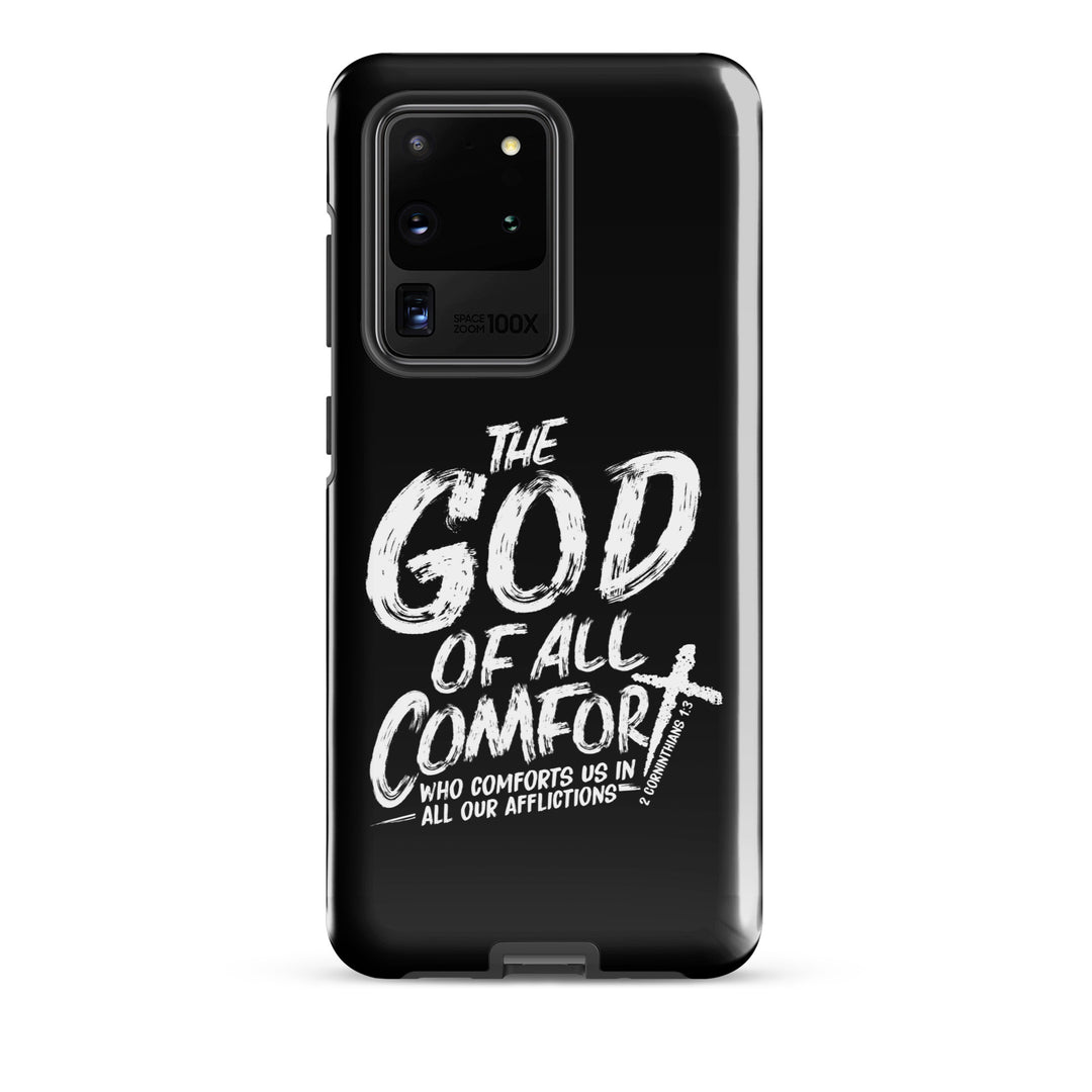 Christian Phone Case God of All Comfort Black for Samsung® Samsung® Phone Cases Glossy Samsung Galaxy S20 Ultra 