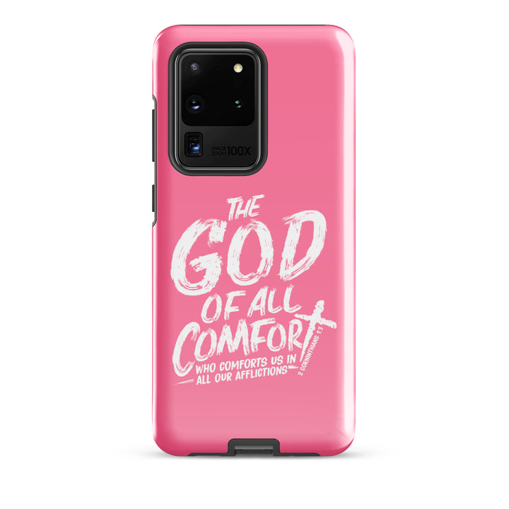 Christian Phone Case God of All Comfort Pink for Samsung® Samsung® Phone Cases Glossy Samsung Galaxy S20 Ultra 