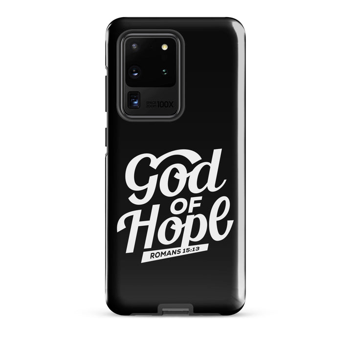 Christian Phone Case God of Hope Black for Samsung® Samsung® Phone Cases Glossy Samsung Galaxy S20 Ultra 