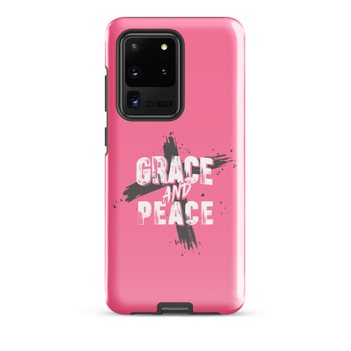 Christian Phone Case Grace and Peace Pink for Samsung® Samsung® Phone Cases Glossy Samsung Galaxy S20 Ultra 