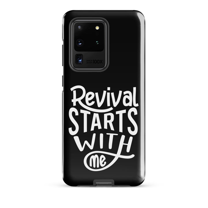 Christian Phone Case Revival Starts With Me Black for Samsung® Samsung® Phone Cases Glossy Samsung Galaxy S20 Ultra 