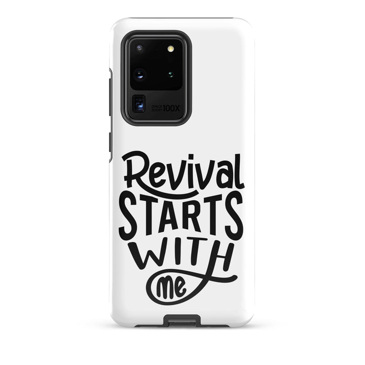 Christian Phone Case Revival Starts With Me White for Samsung® Samsung® Phone Cases Glossy Samsung Galaxy S20 Ultra 