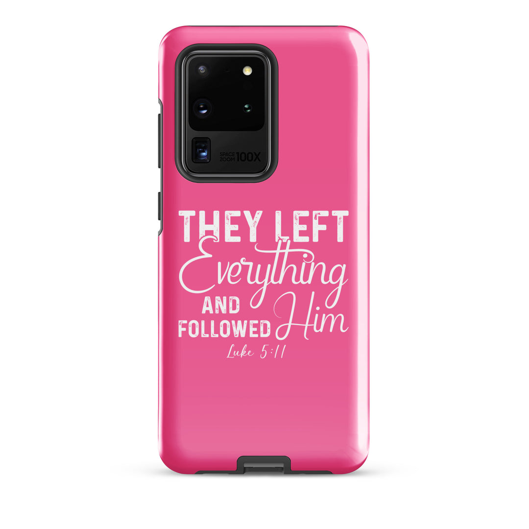 Christian Phone Case Left Everything Pink  for Samsung® Samsung® Phone Cases Glossy Samsung Galaxy S20 Ultra 