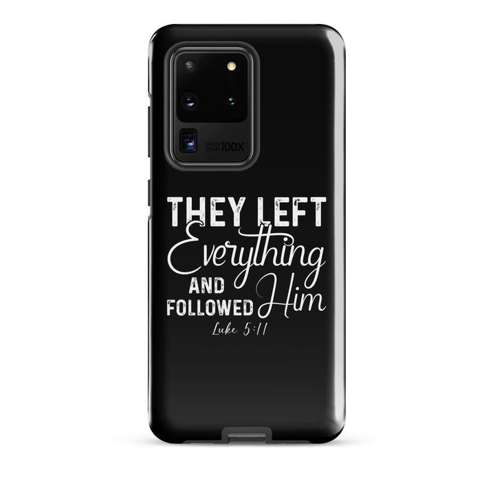 Christian Phone Case Left Everything Black for Samsung® Samsung® Phone Cases Glossy Samsung Galaxy S20 Ultra 