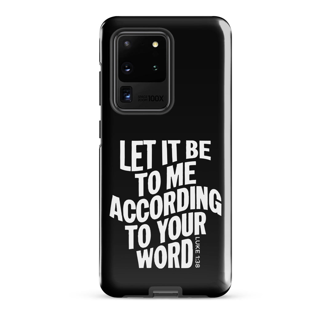 Christian Phone Case According To Your Word Black for Samsung® Samsung® Phone Cases Glossy Samsung Galaxy S20 Ultra 