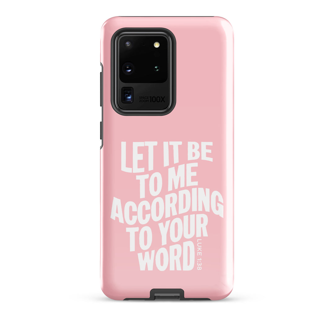 Christian Phone Case According To Your Word Pink for Samsung® Samsung® Phone Cases Glossy Samsung Galaxy S20 Ultra 