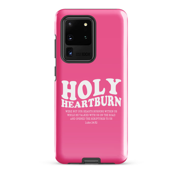 Christian Phone Case Holy Heartburn Pink for Samsung® Samsung® Phone Cases Glossy Samsung Galaxy S20 Ultra 