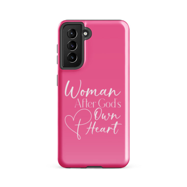 Christian Phone Case Woman After God's Heart for Samsung® Samsung® Phone Cases Glossy Samsung Galaxy S21 FE 