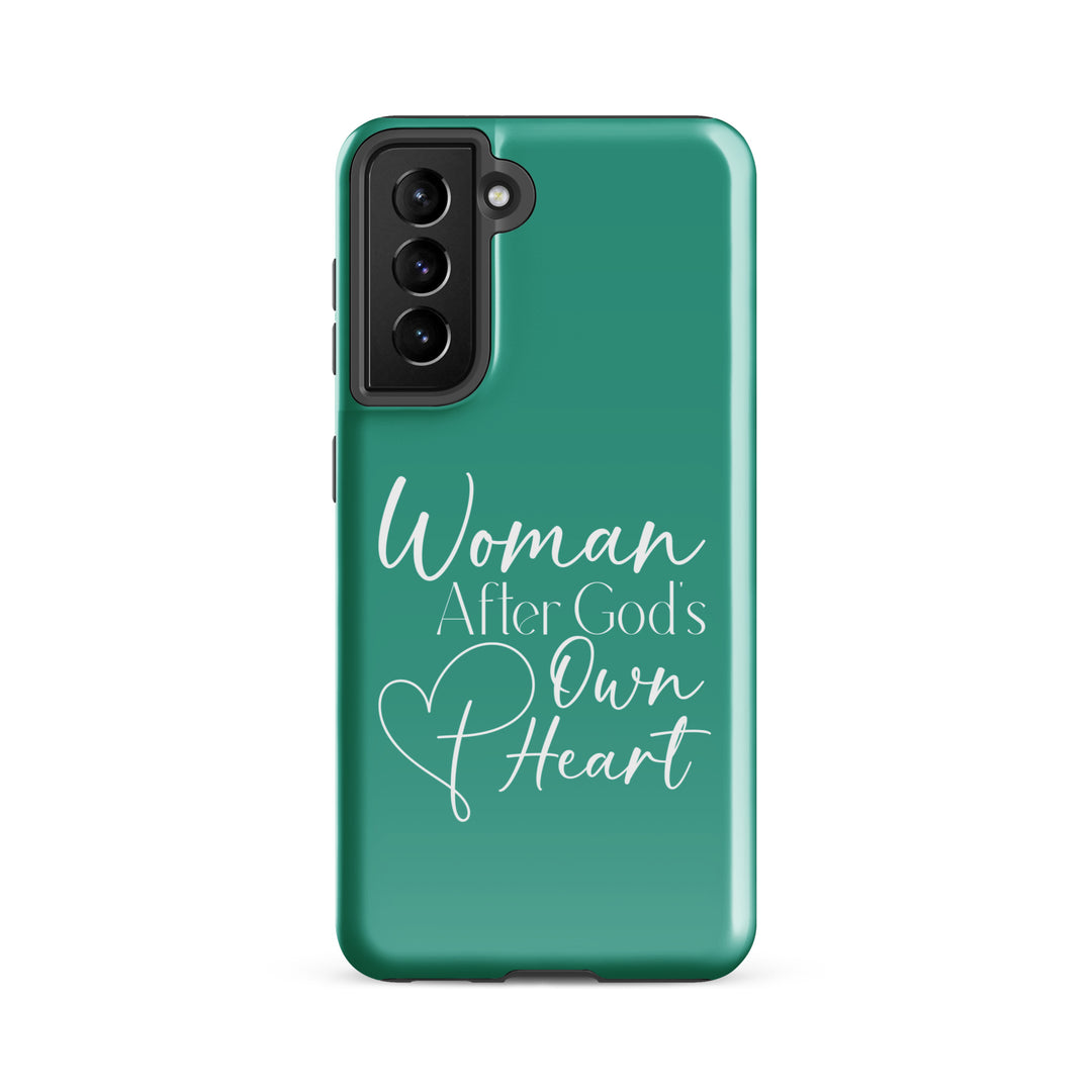 Christian Phone Case Woman After God's Heart for Samsung® Samsung® Phone Cases Glossy Samsung Galaxy S21 FE 