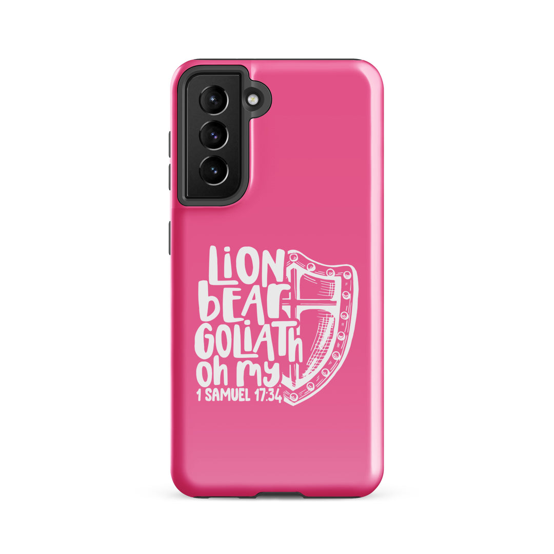 Christian Phone Case Lion Bear Goliath Oh My for Samsung® Samsung® Phone Cases Glossy Samsung Galaxy S21 FE 