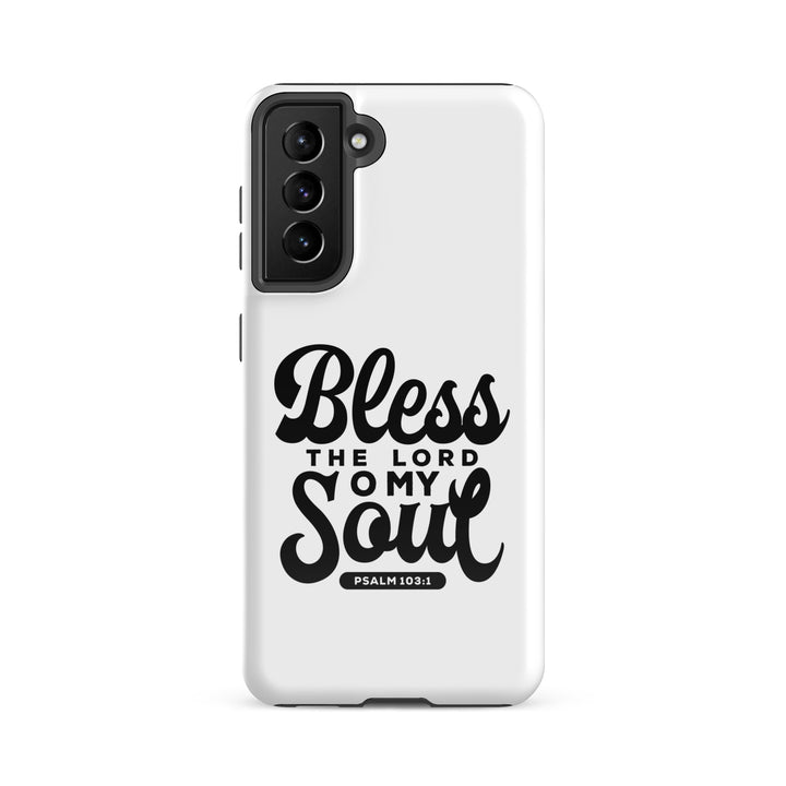 Christian Phone Case Bless The Lord for Samsung® Samsung® Phone Cases Glossy Samsung Galaxy S21 FE 