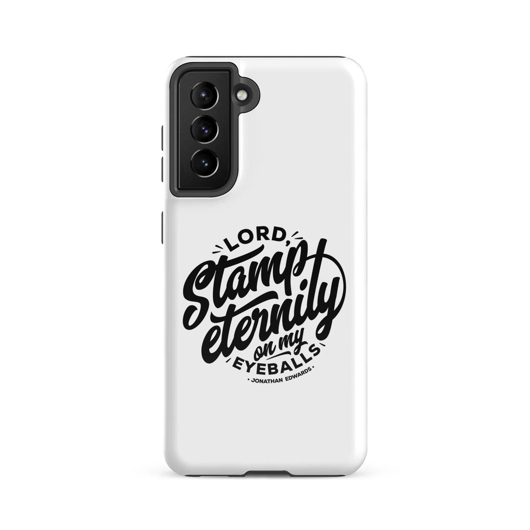 Christian Phone Case Stamp Eternity White for Samsung® Samsung® Phone Cases Glossy Samsung Galaxy S21 FE 