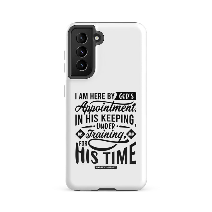 Christian Phone Case His Time White for Samsung® Samsung® Phone Cases Glossy Samsung Galaxy S21 FE 