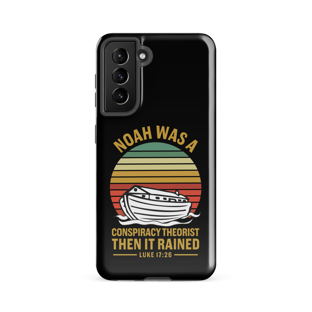 Christian Phone Case Noah Conspiracy Black for Samsung® Samsung® Phone Cases Glossy Samsung Galaxy S21 FE 