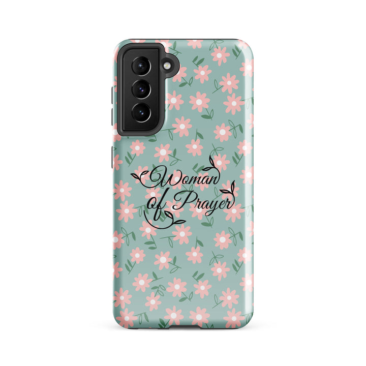 Christian Phone Case Woman of Prayer Daisy for Samsung® Samsung® Phone Cases Glossy Samsung Galaxy S21 FE 