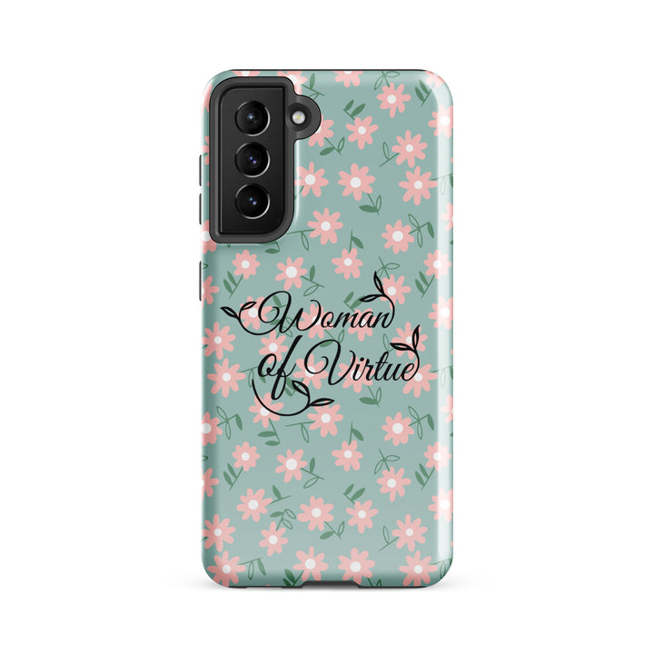 Christian Phone Case Woman of Virtue Daisy for Samsung® Samsung® Phone Cases Glossy Samsung Galaxy S21 FE 