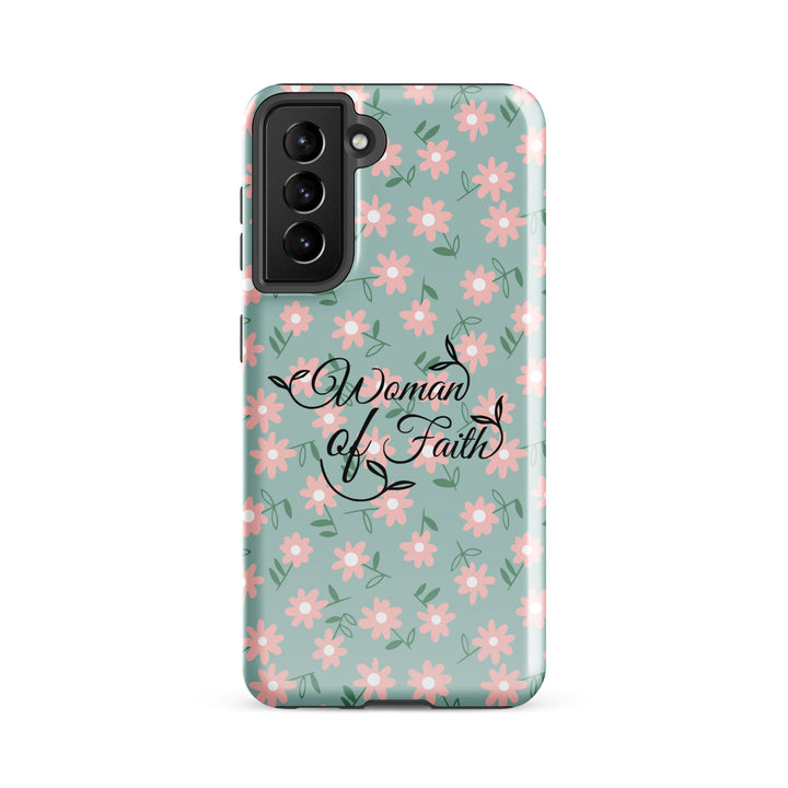 Christian Phone Case Woman of Faith Daisy for Samsung® Samsung® Phone Cases Glossy Samsung Galaxy S21 FE 