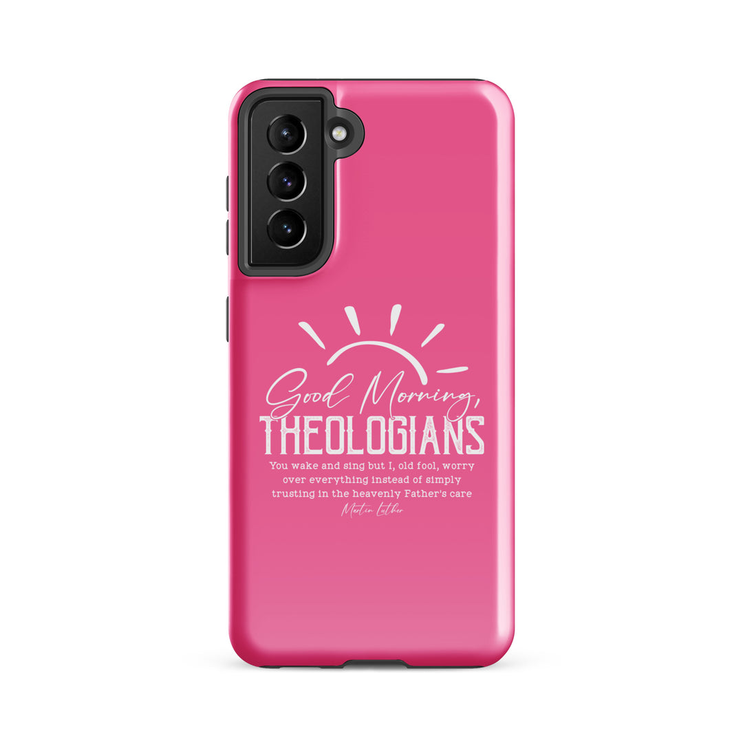 Christian Phone Case Luther's Theologians Pink for Samsung® Samsung® Phone Cases Glossy Samsung Galaxy S21 FE 