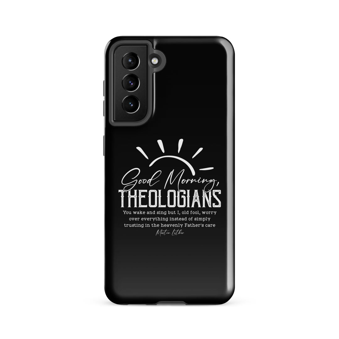 Christian Phone Case Luther's Theologians Black for Samsung® Samsung® Phone Cases Glossy Samsung Galaxy S21 FE 