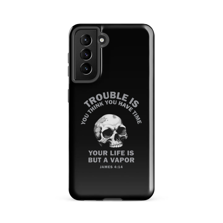 Christian Phone Case Life Is Vapor Black for Samsung® Samsung® Phone Cases Glossy Samsung Galaxy S21 FE 