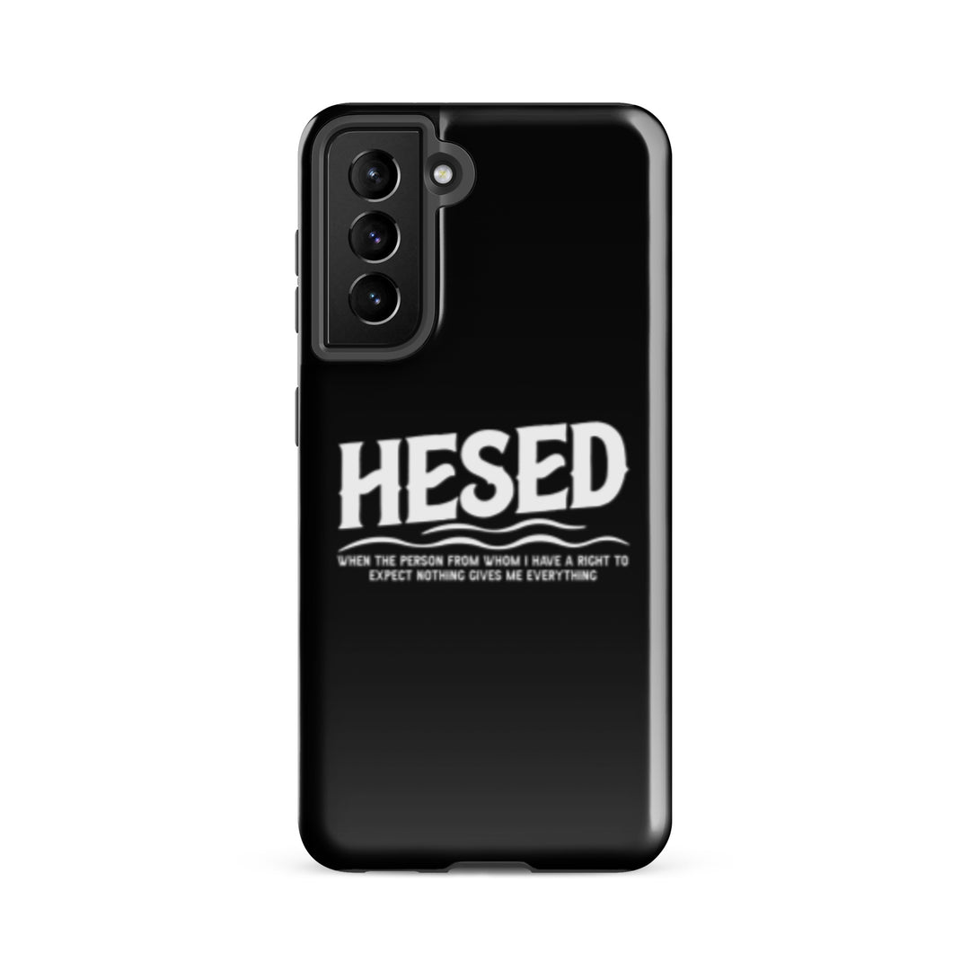 Christian Phone Case Hesed Everything Black  for Samsung® Samsung® Phone Cases Glossy Samsung Galaxy S21 FE 