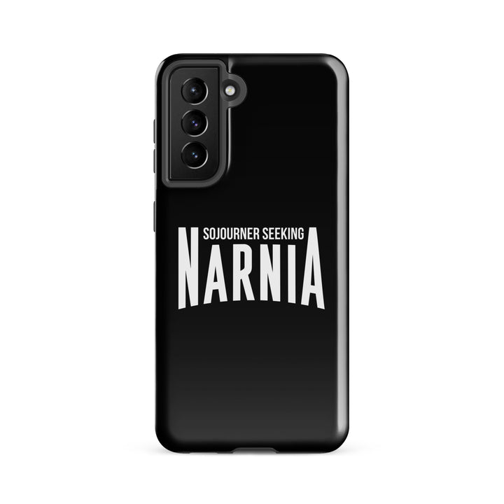 Christian Phone Case Sojourner Seeking Narnia Black for Samsung® Samsung® Phone Cases Glossy Samsung Galaxy S21 FE 