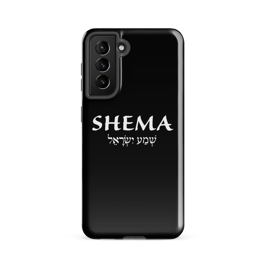 Christian Phone Case Shema Hebrew Black for Samsung® Samsung® Phone Cases Glossy Samsung Galaxy S21 FE 