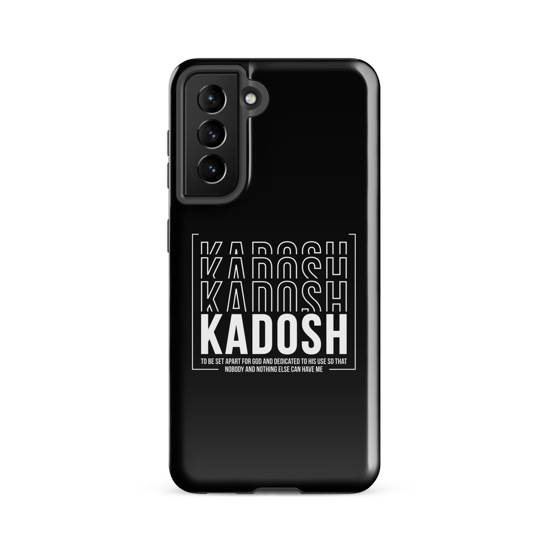 Christian Phone Case Kadosh Dedicated To His Use Black for Samsung® Samsung® Phone Cases Glossy Samsung Galaxy S21 FE 