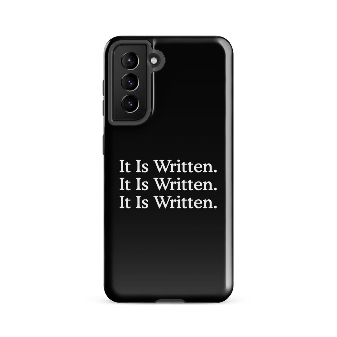 Christian Phone Case It Is Written Black for Samsung® Samsung® Phone Cases Glossy Samsung Galaxy S21 FE 