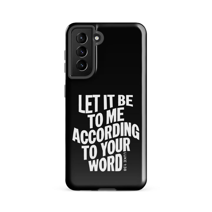 Christian Phone Case According To Your Word Black for Samsung® Samsung® Phone Cases Glossy Samsung Galaxy S21 FE 