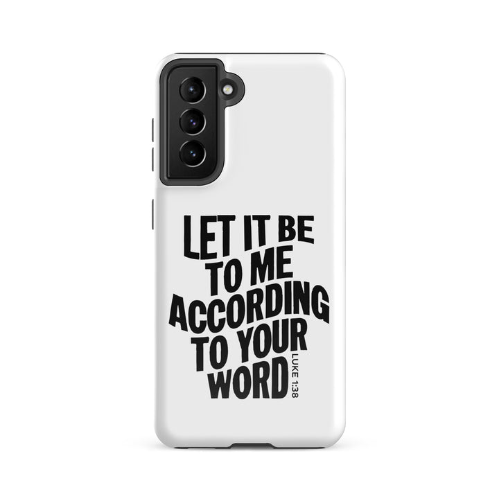 Christian Phone Case According To Your Word White for Samsung® Samsung® Phone Cases Glossy Samsung Galaxy S21 FE 