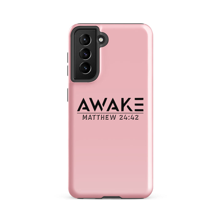 Christian Phone Case Awake  Pink for Samsung® Samsung® Phone Cases Glossy Samsung Galaxy S21 FE 