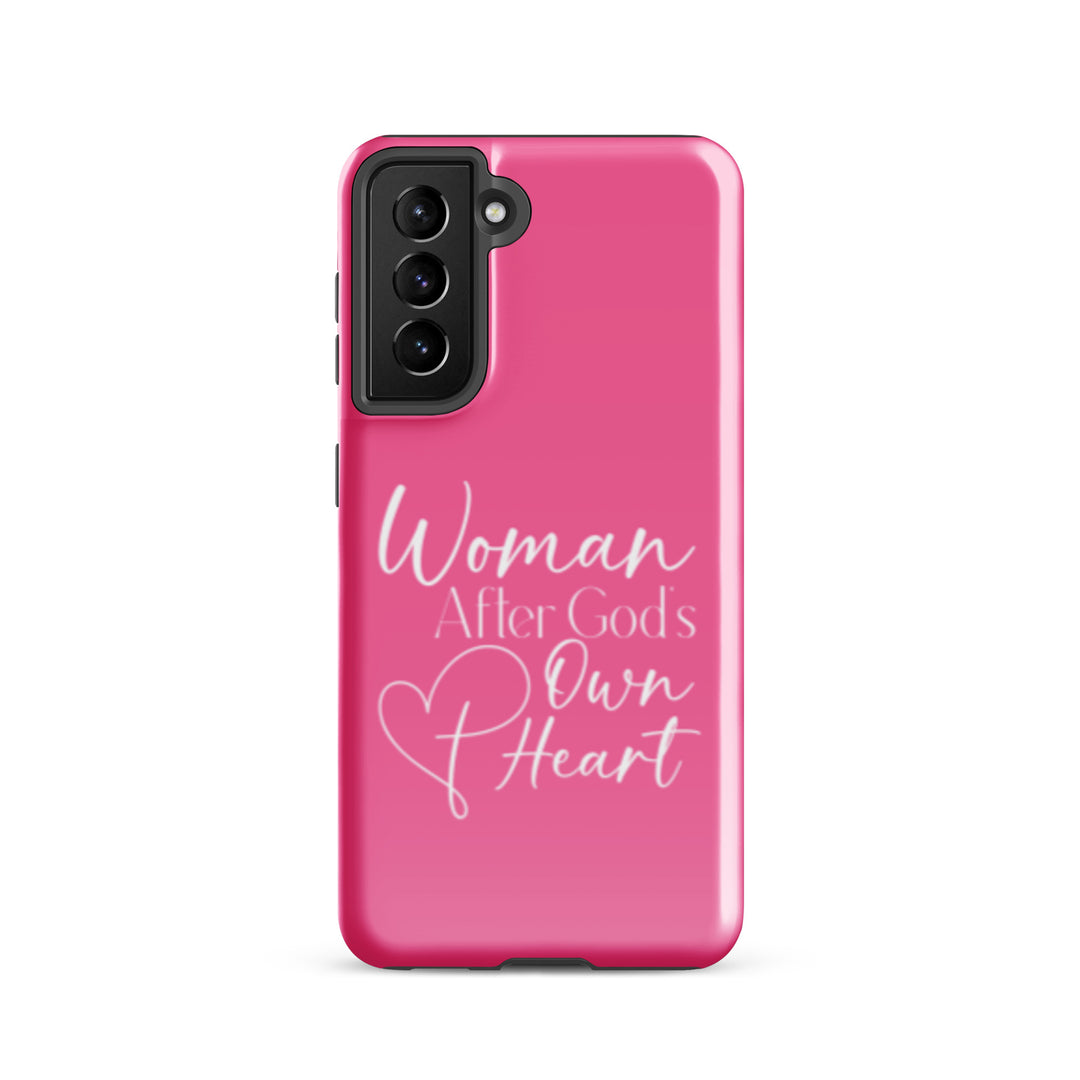 Christian Phone Case Woman After God's Heart for Samsung® Samsung® Phone Cases Glossy Samsung Galaxy S21 