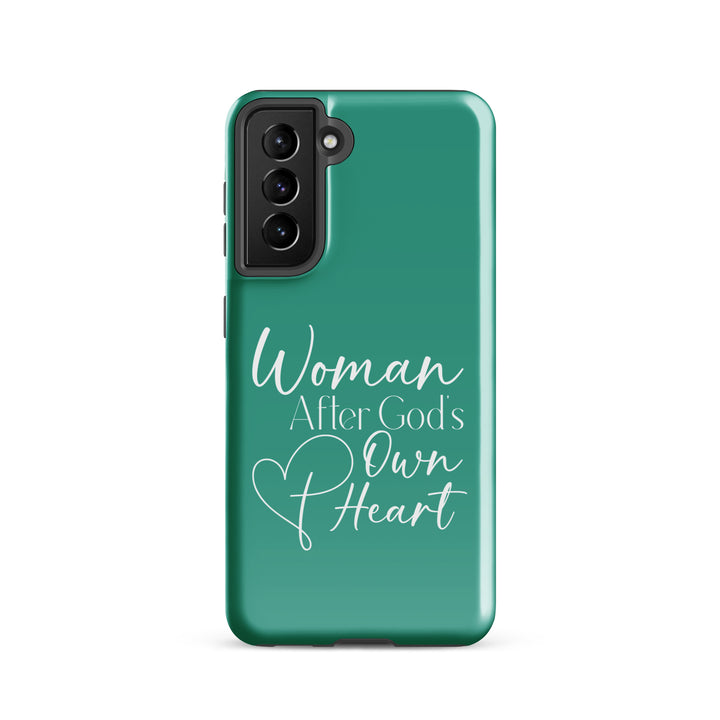 Christian Phone Case Woman After God's Heart for Samsung® Samsung® Phone Cases Glossy Samsung Galaxy S21 