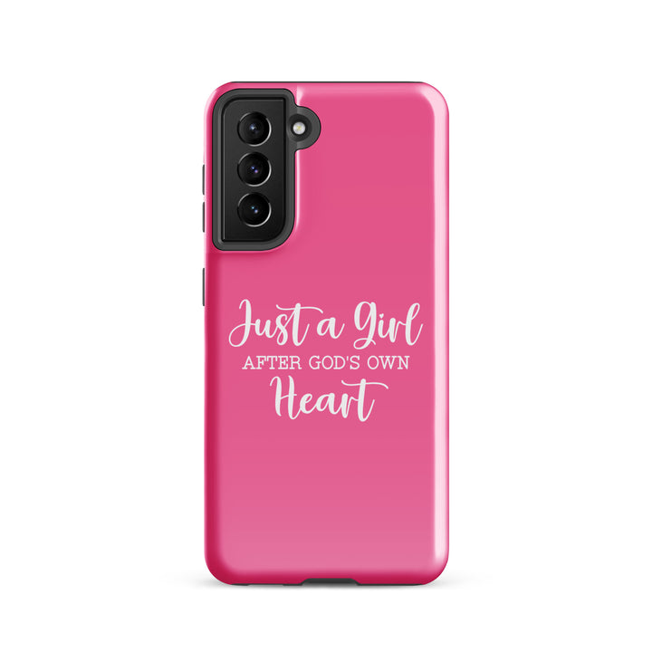 Christian Phone Case Girl After God's Heart for Samsung® Samsung® Phone Cases Glossy Samsung Galaxy S21 