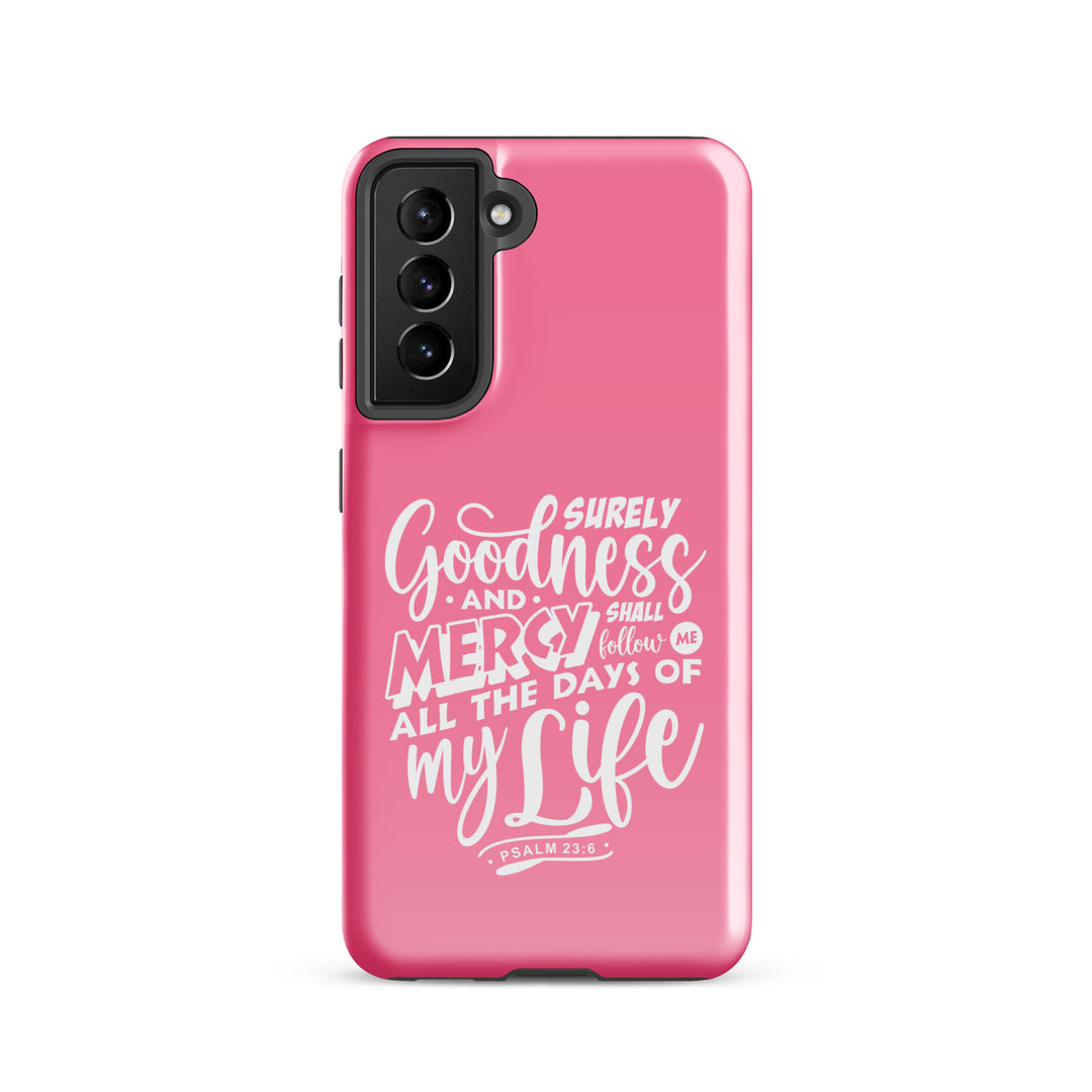 Christian Phone Case Goodness and Mercy for Samsung® Samsung® Phone Cases Glossy Samsung Galaxy S21 